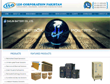 Tablet Screenshot of leo.com.pk